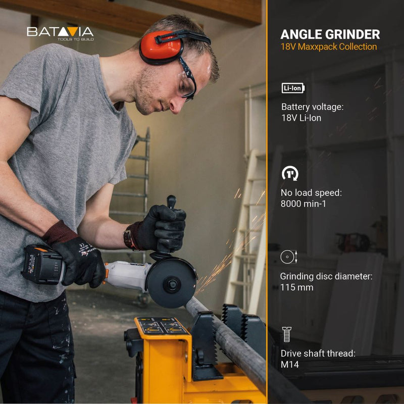 Load image into Gallery viewer, Cordless Angle Grinder 18V 115mm
