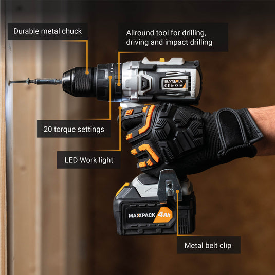 Klopboor-/Schroefmachine Brushless