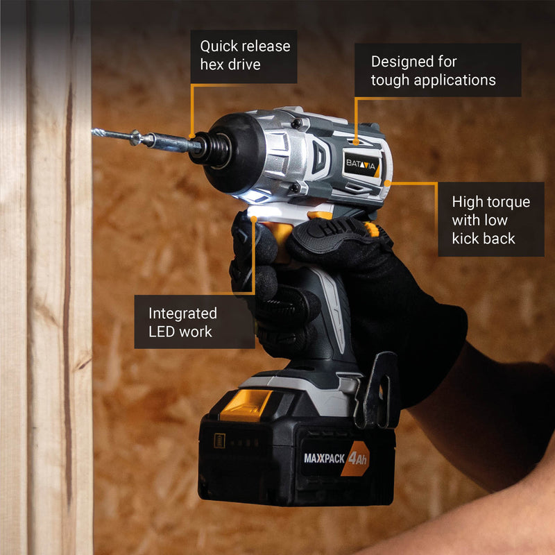 Load image into Gallery viewer, Cordless Impact Driver Brushless 18V 180Nm
