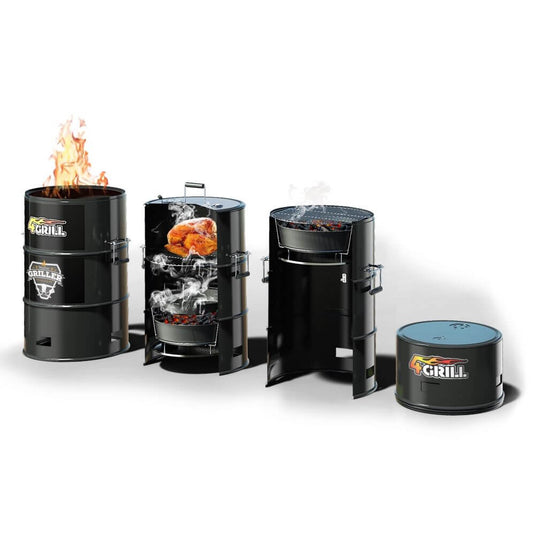 4Grill | 4-in-1 barbecue Oil barrel Barbecue