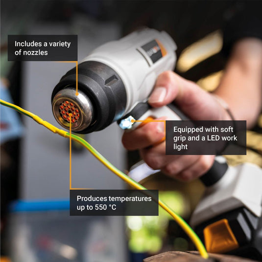 Cordless Heat Gun 18V 550 °C