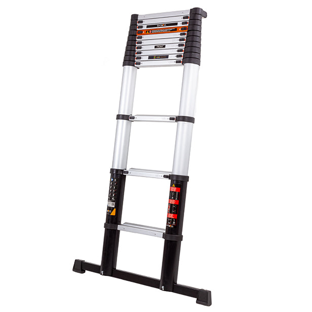 Laad de afbeelding in de Galerijviewer, Giraffe® Pro Professionele telescoopladder 3,27 m met hoekindicator, SoftClose &amp; Antislip
