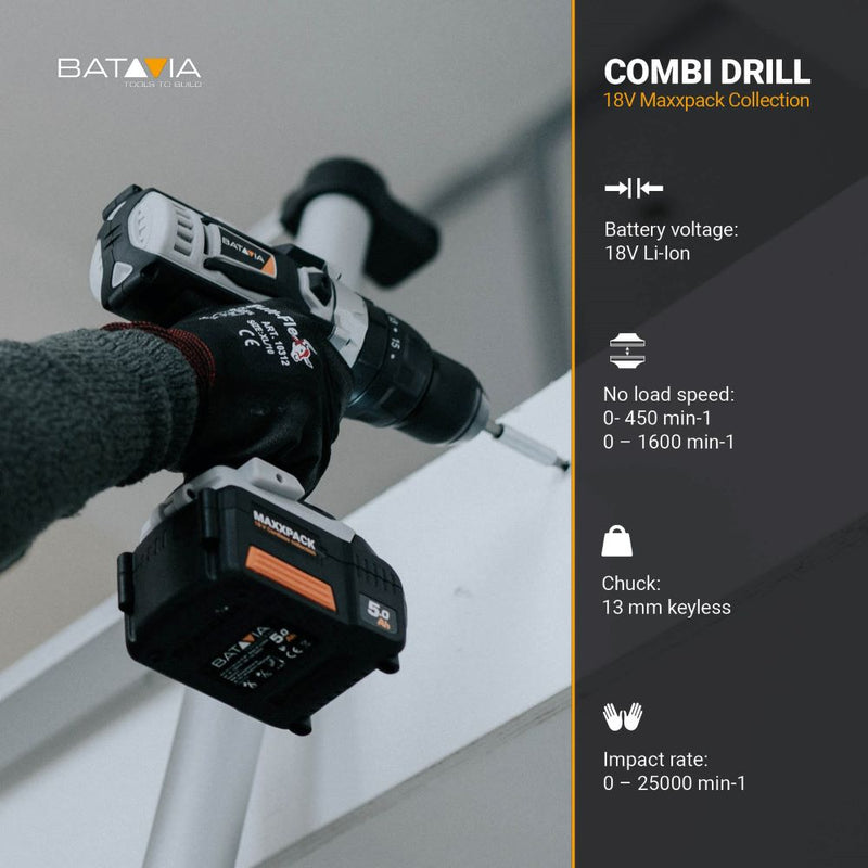 Load image into Gallery viewer, Cordless Combi Drill 18V 40Nm set
