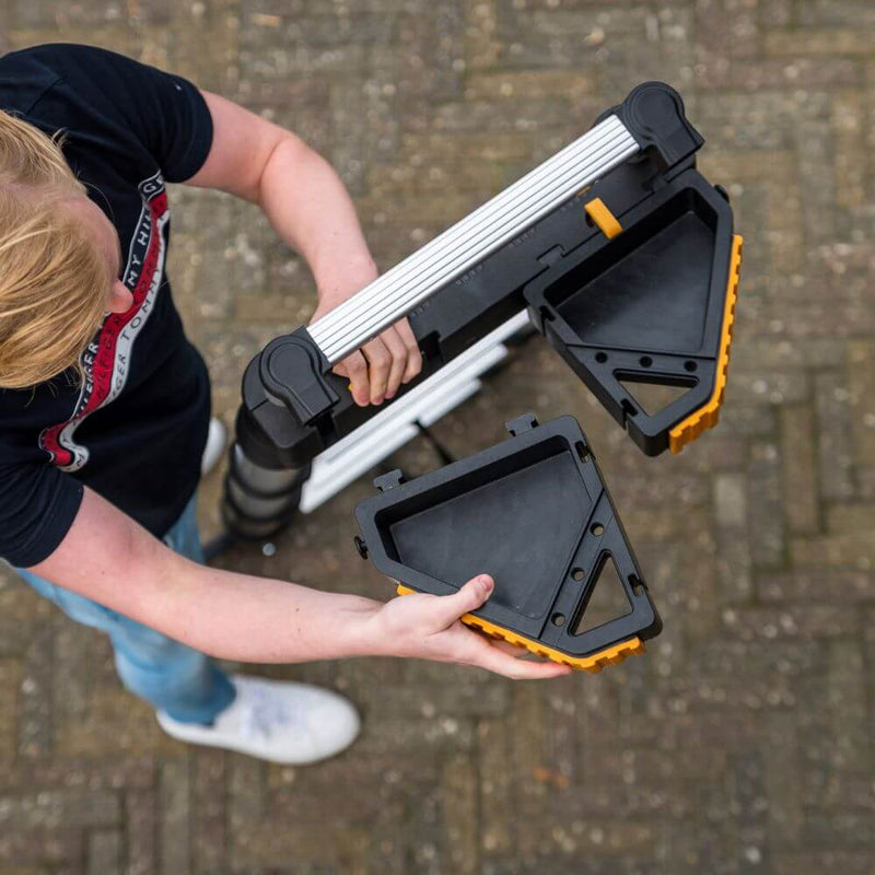 Laad de afbeelding in de Galerijviewer, Wand-afstandhouder en gereedschapshouder voor telescopische ladders
