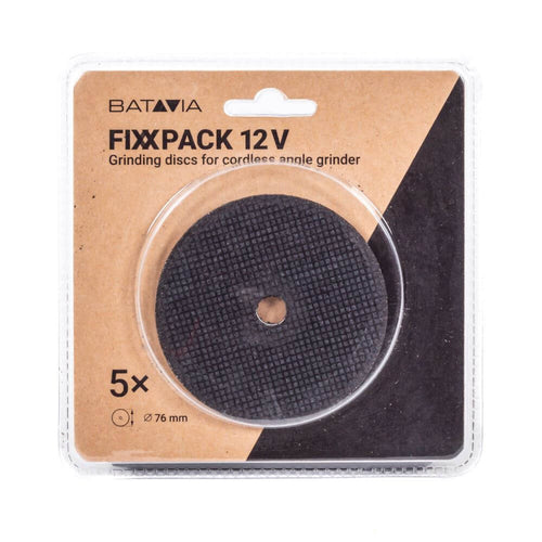 Fixxpack® Ściernica kątowa 12V / 76mm | 5 sztuk