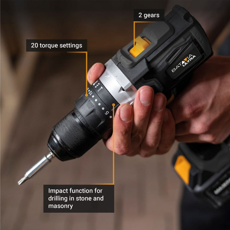 Load image into Gallery viewer, Cordless Combi Drill Brushless 18V 60Nm set
