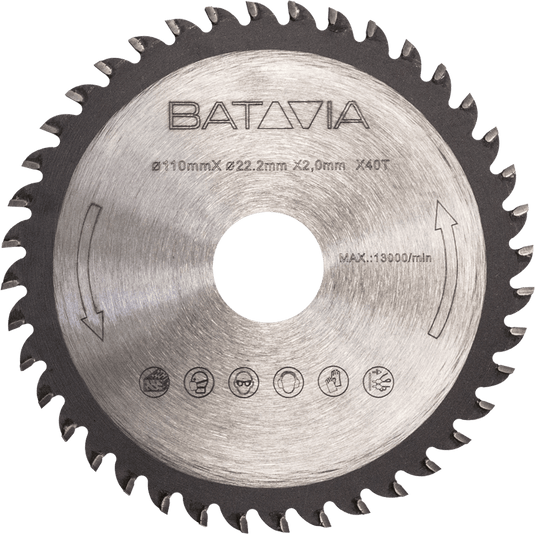 TCT-savklinge Ø 110 mm 40T til rundsav