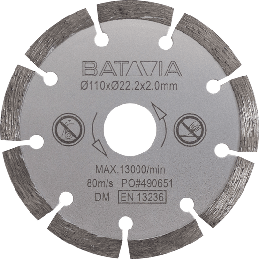 Hoja de sierra de diamante para sierra circular | 110 mm de diámetro